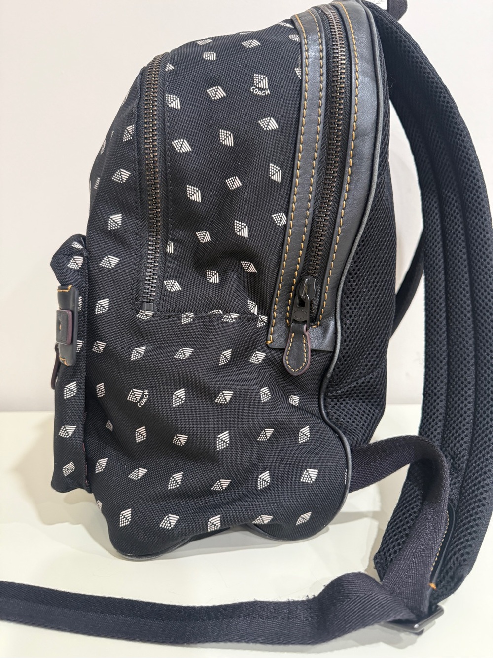 Coach F29479 Academy Backpack With Dot Diamond Print with a gift backpack 🎒 - Picture 5 of 14